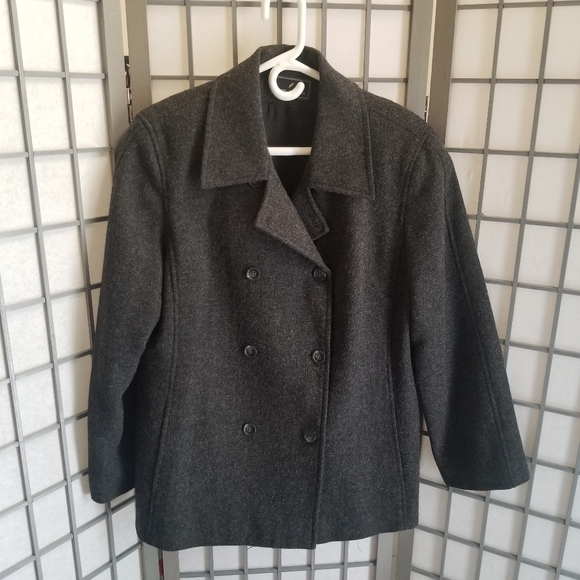 Daniel Hetcher Women's Wool Blend Coat Gray Size 12 - Picture 4 of 9